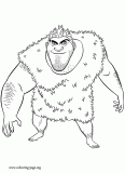 Grug coloring page