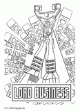 Lord Business coloring page