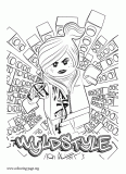 Wyldstyle coloring page