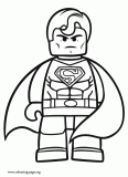 Superman coloring page