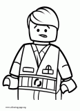 Emmet, a Master Builder coloring page