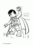 Lego Superman coloring page