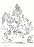 The beautiful kingdom - Atlantica coloring page