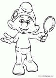 Meet Vanity Smurf coloring page