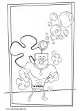 SpongeBob SquarePants as Invincibubble coloring page