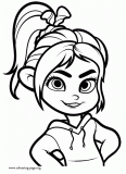 Vanellope von Schweetz coloring page