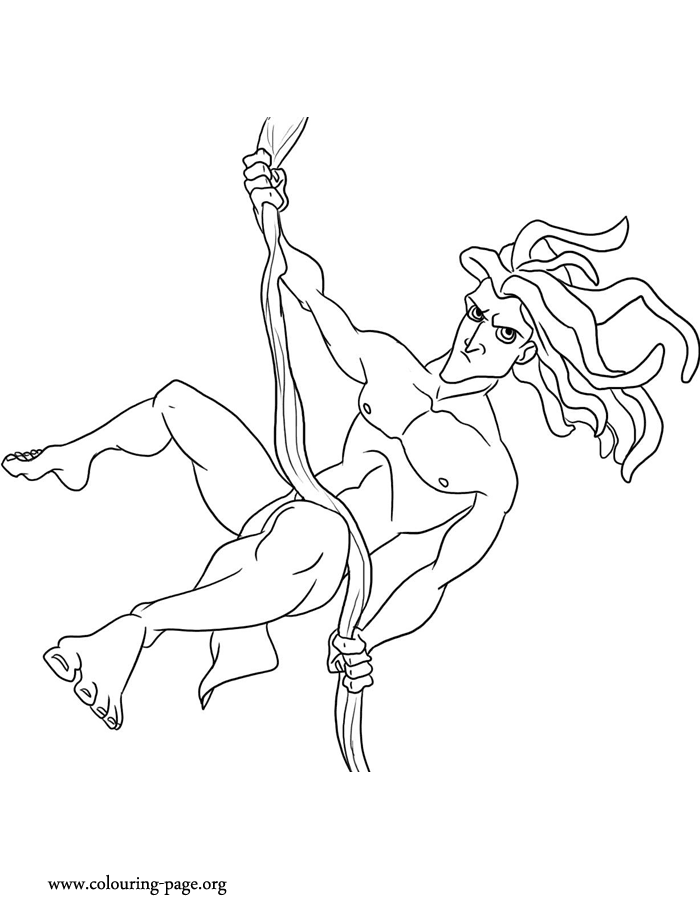 Tarzan coloring page