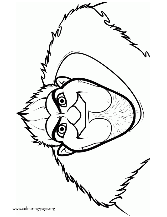 Grug, the patriarch of the Croods family coloring page
