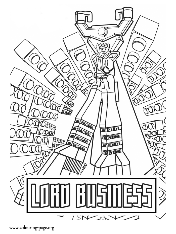 Lord Business coloring page