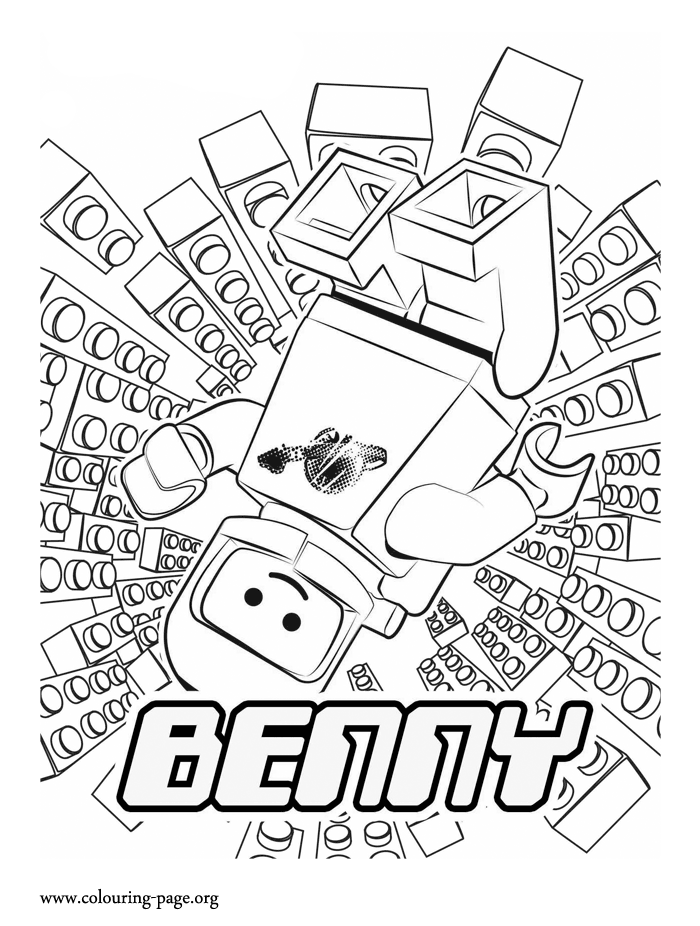 Benny, the spaceman coloring page