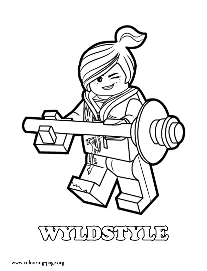 Wyldstyle, a good female fighter coloring page