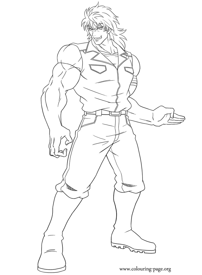 Toriko Fork and Knife attack Printable Coloring Page