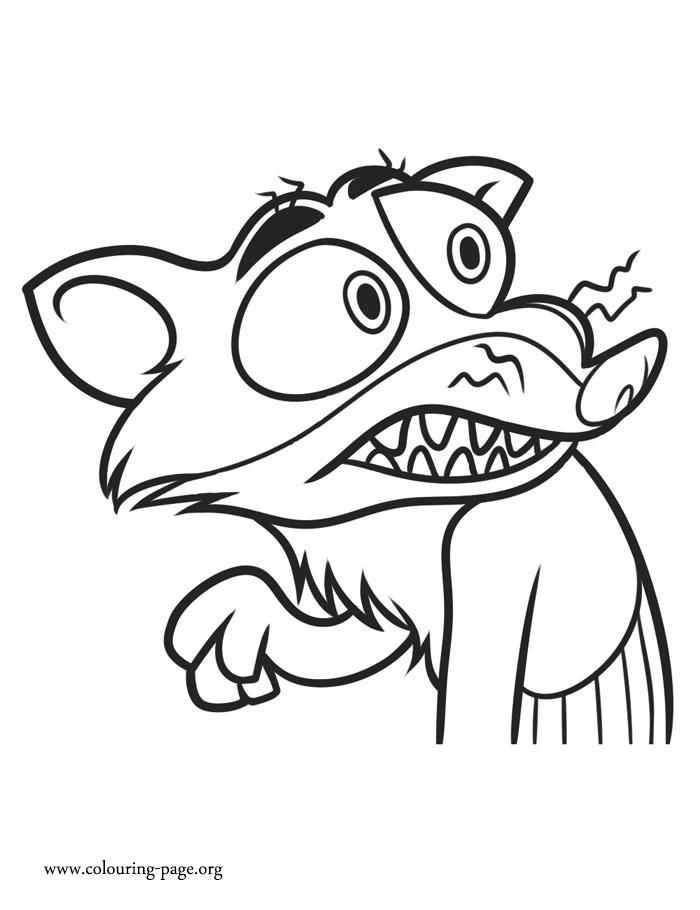 Duke Weaselton coloring page