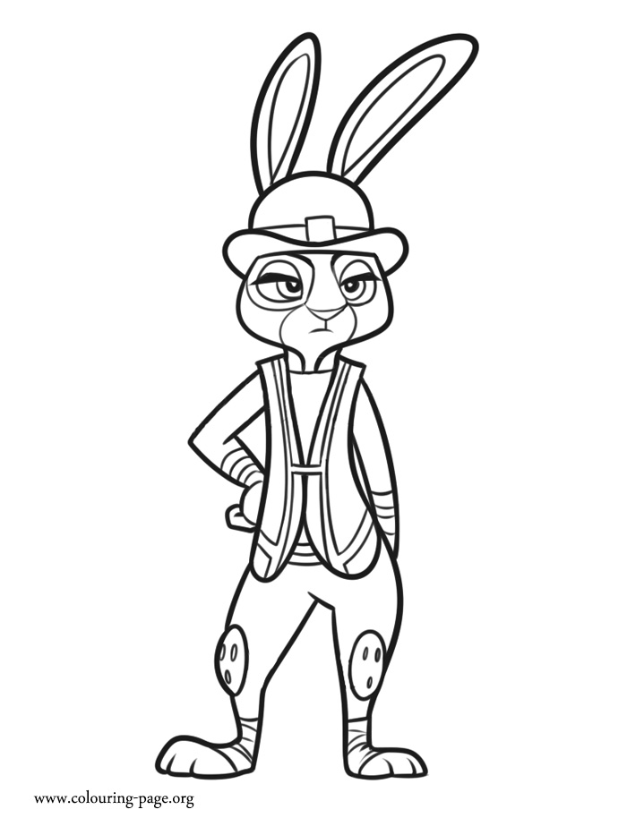 Judy Hopps coloring page